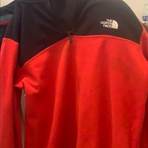 Orange the north face sweatshirt men’s